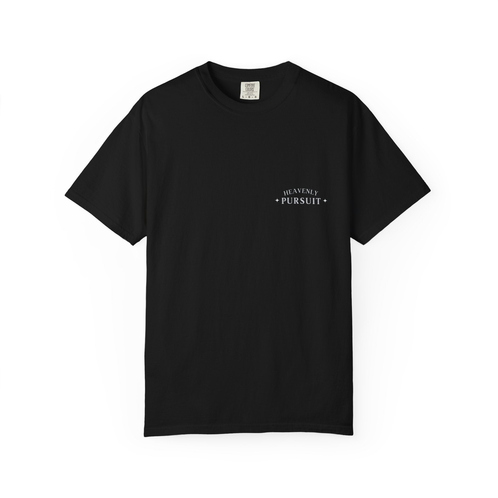 Heavenly Pursuit T-Shirt — Christian Car Graphic with 'I Press On Toward the Goal' (Philippians 3:14)
